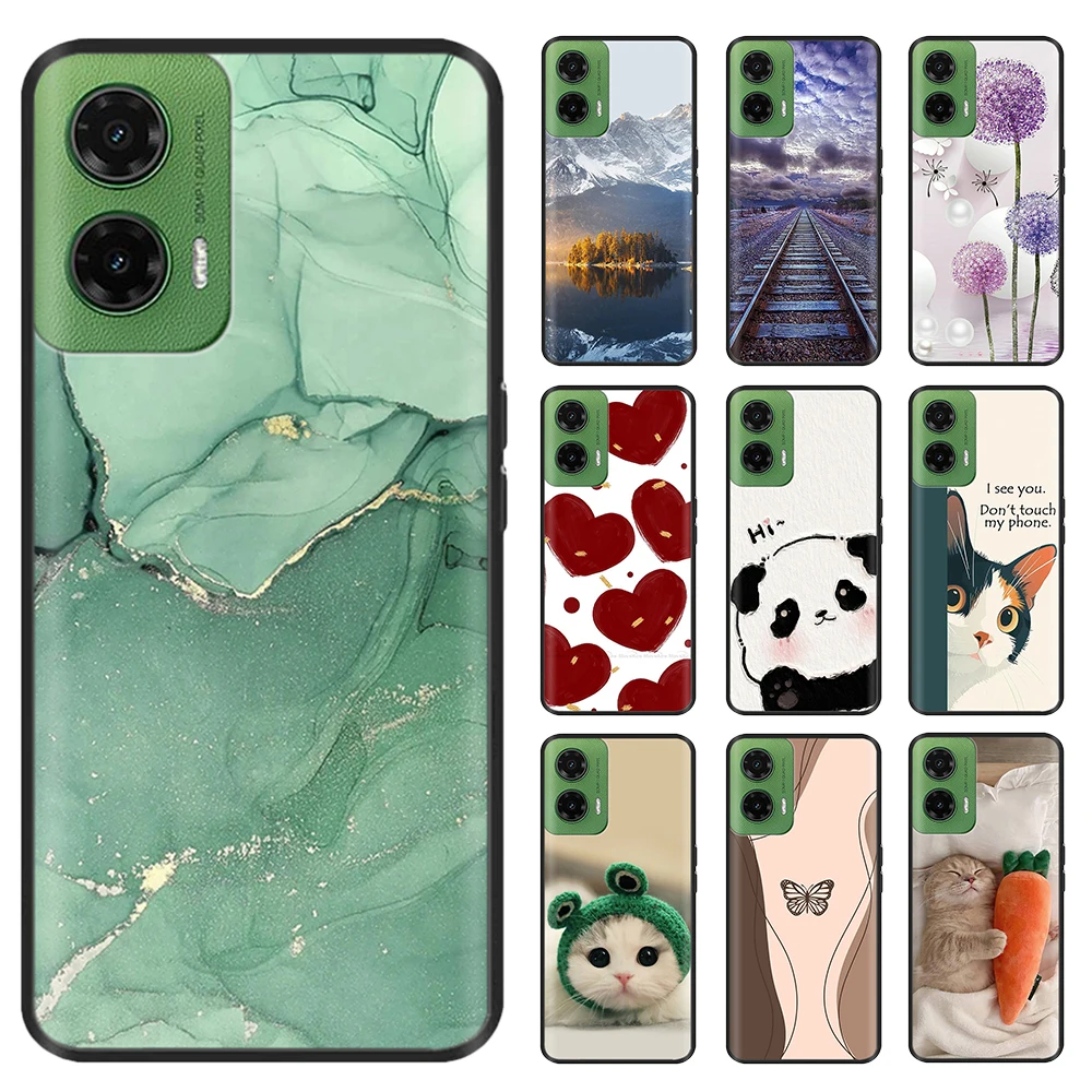 Funda a prueba de golpes para Motorola Moto G35 5G funda G 35 funda trasera de silicona suave para Moto G35 XT2433-5 Fundas de teléfono MotoG35 Fundas