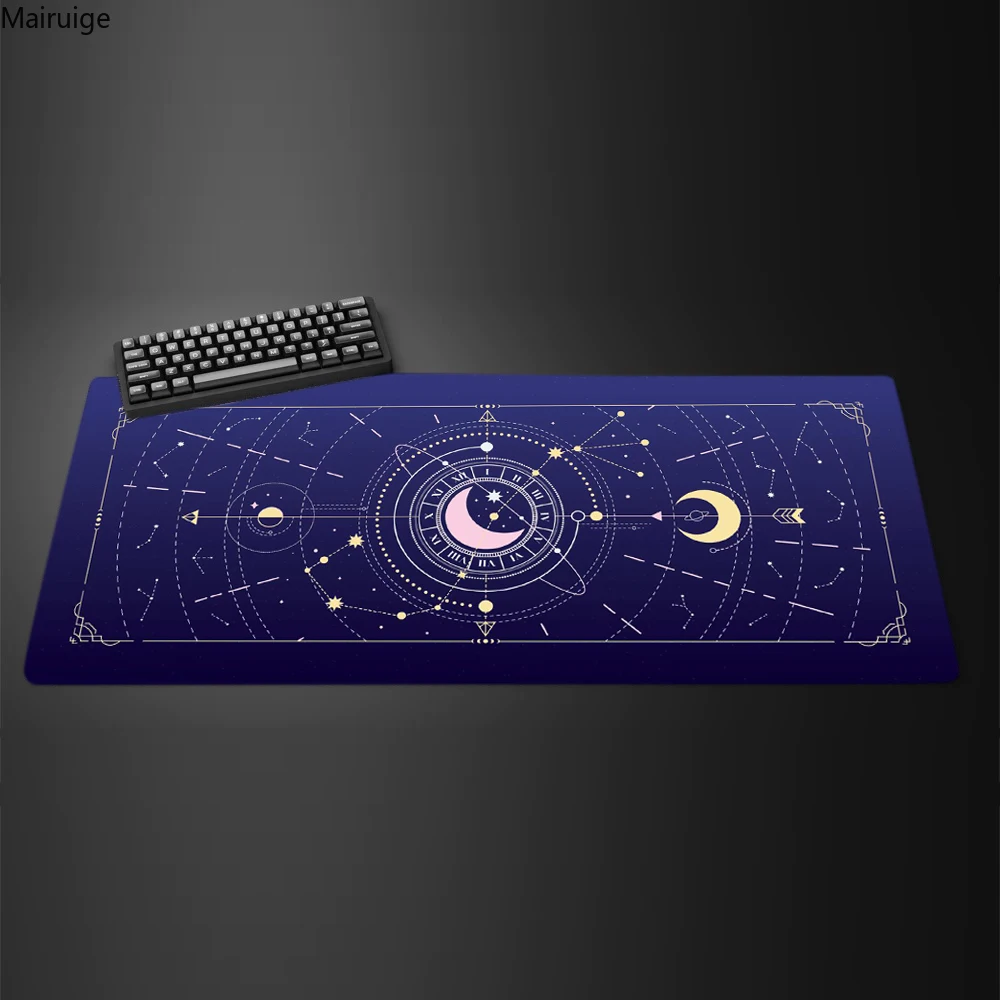 Mouse Pad Mystery Constellations Desk Mat Computer Pads Tarot Card Kawaii Mousepad Gamer Accessories Cute Mouse Mat Rubber Pad