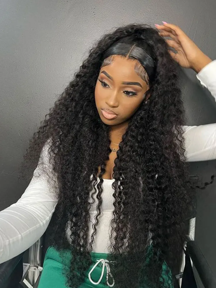 30 40 Inch Deep Wave Frontal Wig 13X6 Hd Lace Frontal Wig 13X4 Lace Front Wig Deep Wave Human Hair Wigs Deep Curly Wigs