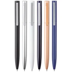 Metal Rotary Gel Pen Caneta Rollerball Ballpoint Pучки 0.5MM Refill Sign Pens Writing Smooth Office School Stationary Supplier