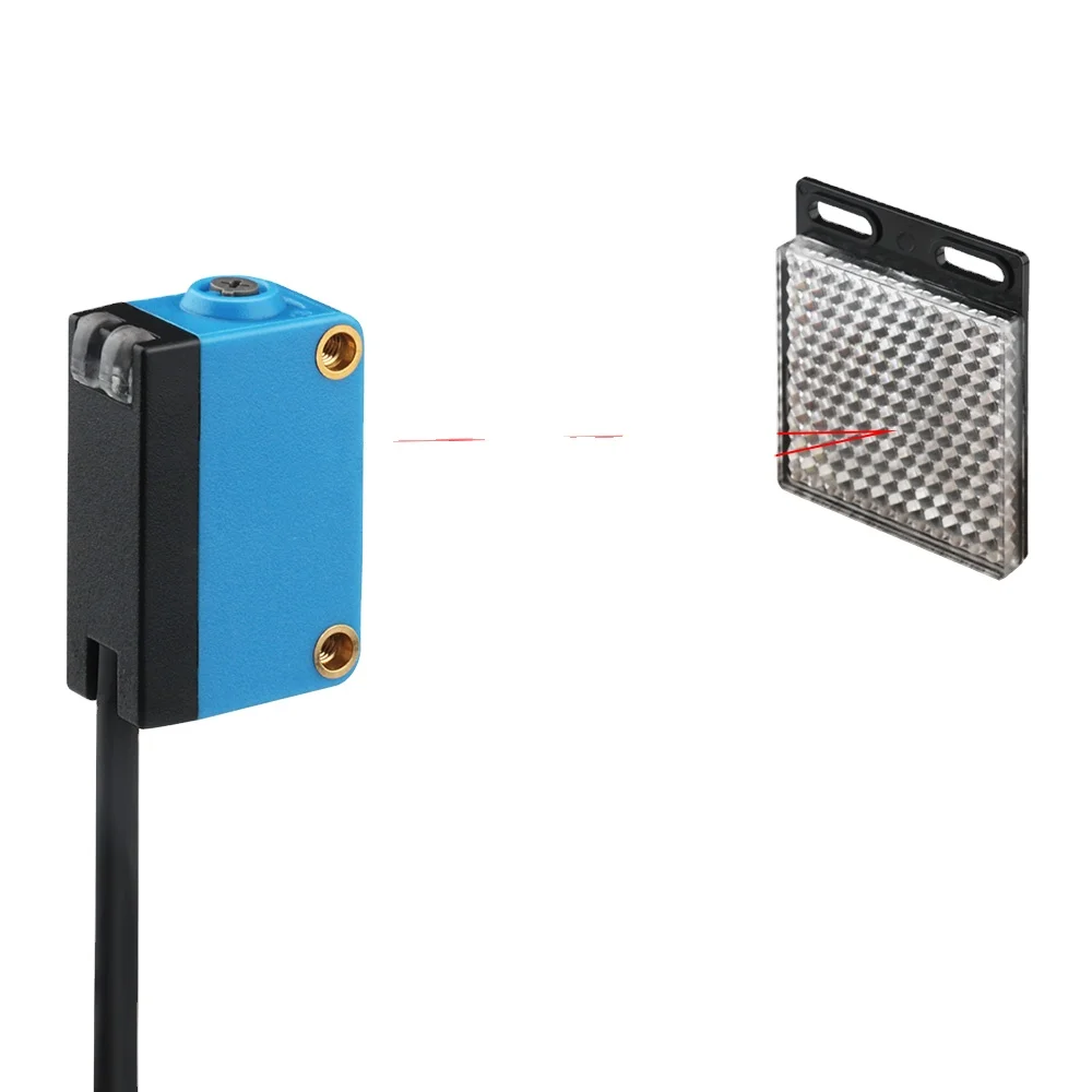 

Automation equipment object counting sensor specular reflection transparent bottle sensing optical sensor