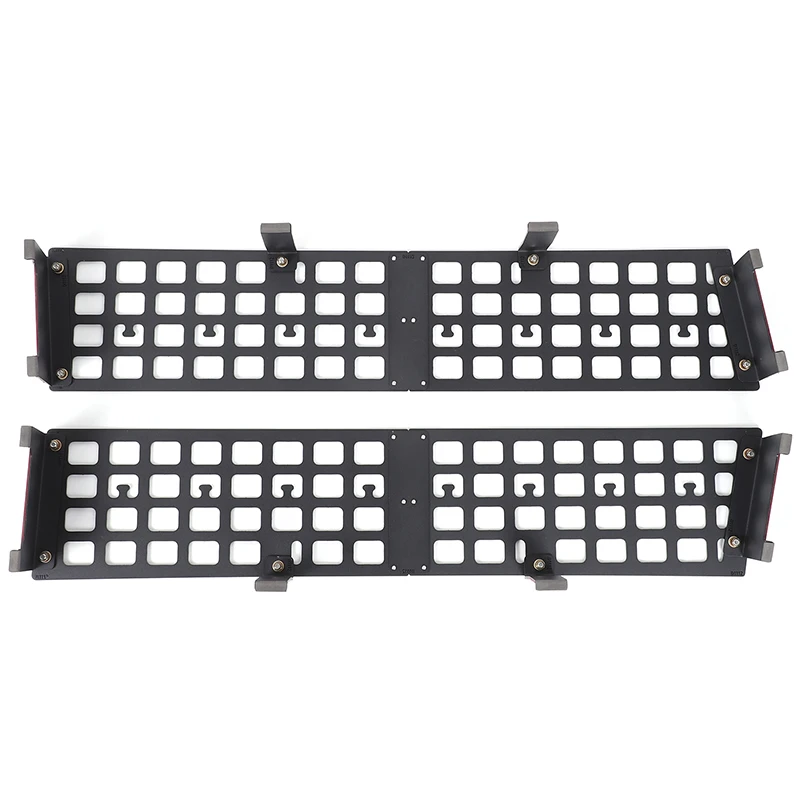 For 2003-2007 Hummer H2 aluminum alloy storage baffle Car Rear Trunk Side window Storage Box Holder organizer auto accessories