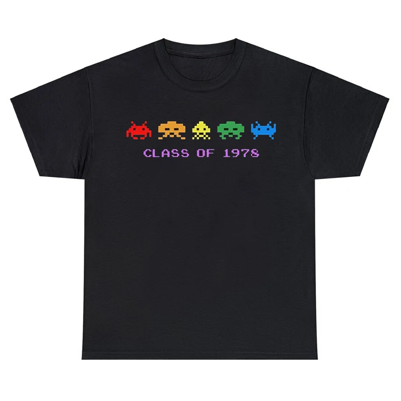 Arcade Galaga Videojuego Retro Vintage 80s Invader Space Gaming Alien camiseta para hombres Cool Vintage algodón regalo Idea ropa