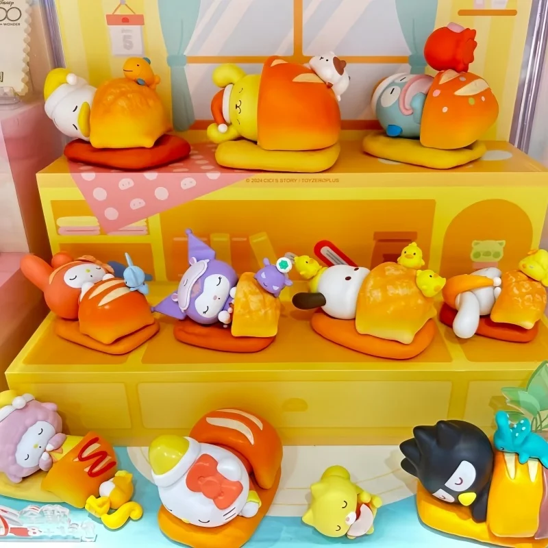 

Genuine Sanrio Anime Character Happy Baking Series Blind Box Toys Cinnamoroll Melody Action Figure Surpruse Box Decor Toys Gift