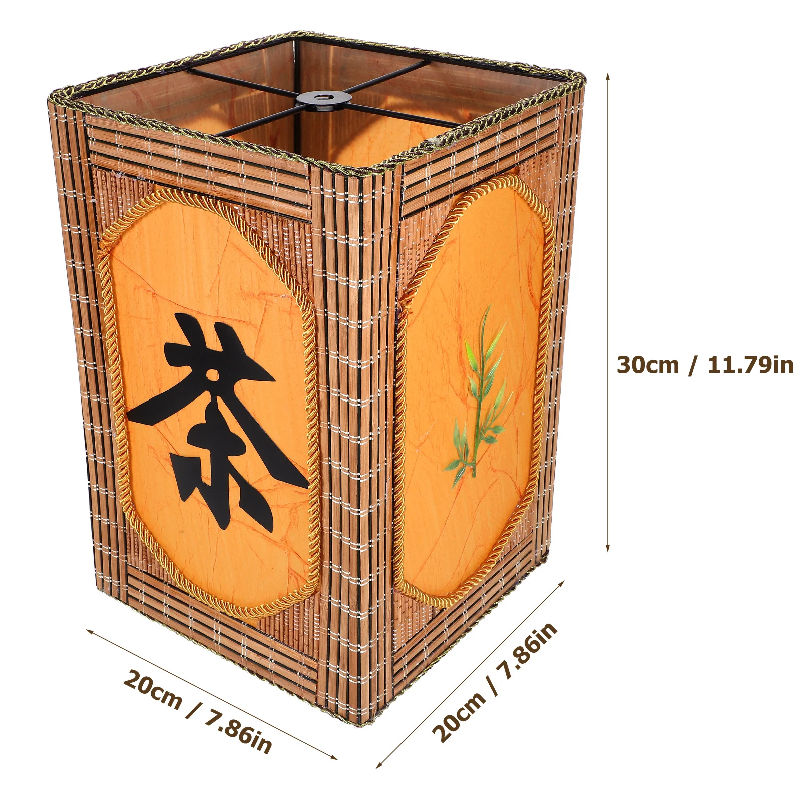 

Bamboo Woven Lampshade Decorative Light Cover Modern Ceiling Lamp Cover Soft Light for Home Hotel Restaurant Study