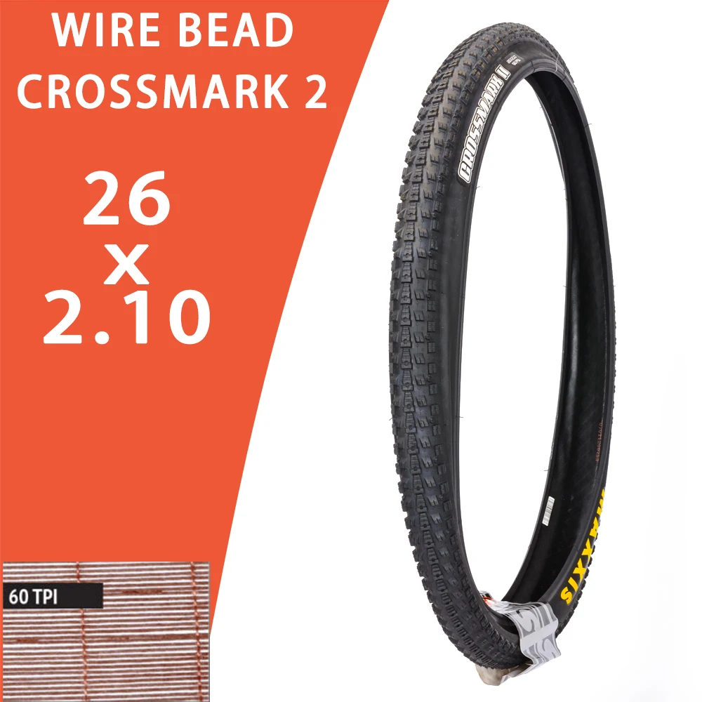 MAXXIS CROSSMARK 2 WIRE MTB BICYCLE TIRES MOUNTAIN BIKE TIRE 26