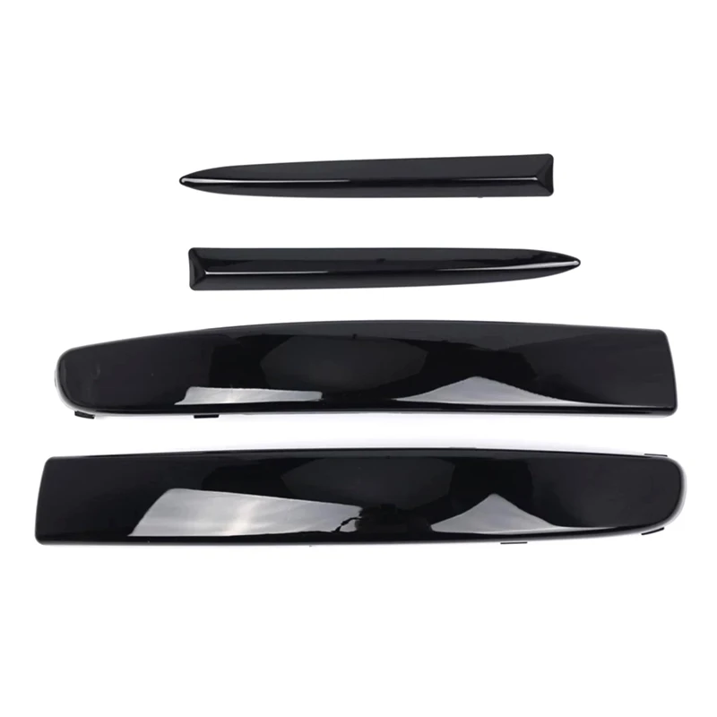 4PCS Front Bumper Upper Grill Moulding Trim For Fiat 500 2007-2015 735455041 735455042 735455056 735455057 Replacement