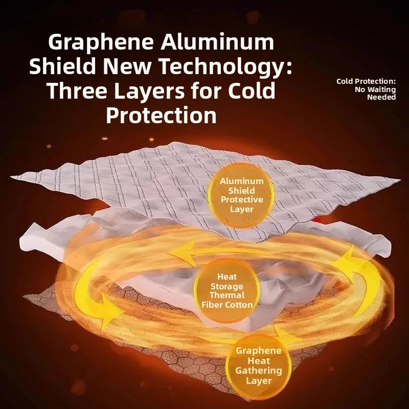 Graphene Heating Curtains Windproof Coldproof Insulation Sealed Warmth without Drilling Modern Style High Light Blocking