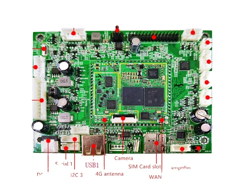 STKM01 single board sim computer network media player board USB I2C SIM 4G android board