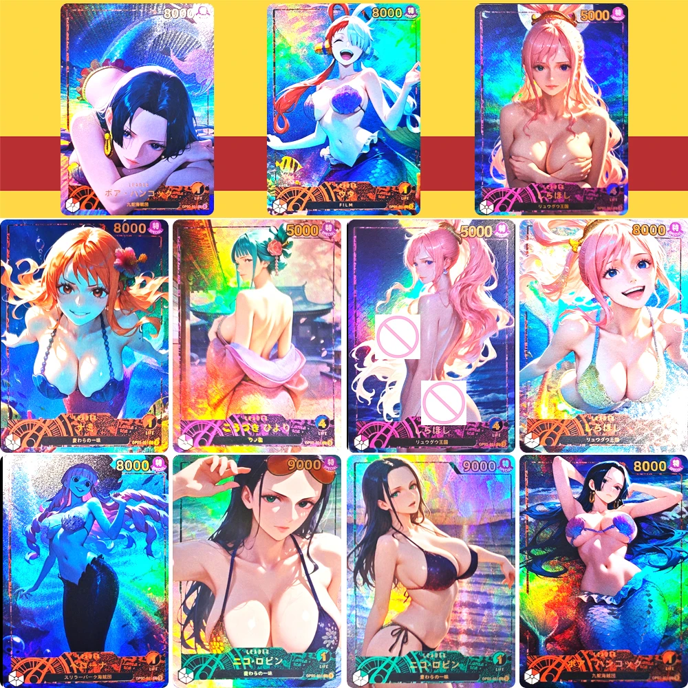 

Anime characters OPCG Sanji Roronoa Zoro DIY Homemade Bronzing texture Collection card Christmas birthday gift Game toys