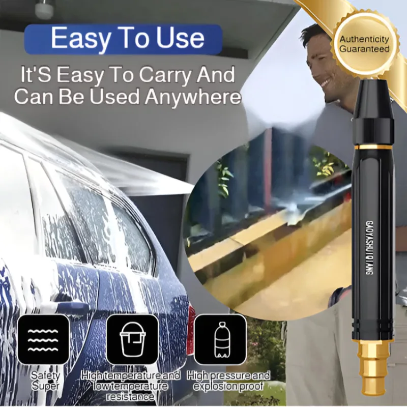 High-Pressure Water Gun Home Car Wash Nozzle Adjustable Connector Portable Direct Sprinkler Head Garden Shower Water Gun Tools