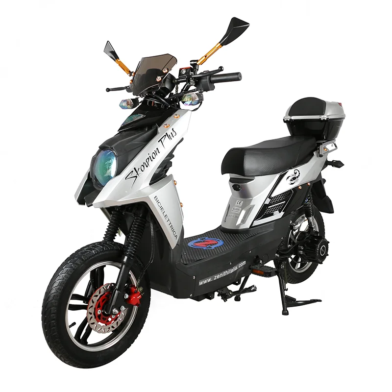Big Power Pedal Assisted Electric Scooter Bicycle with Throttle Two Wheels Adults