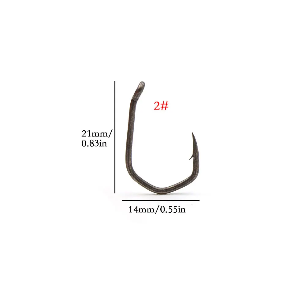 10x PTFE Micro Barb Carp Hooks – Ultra Sharp Alloy Steel product image