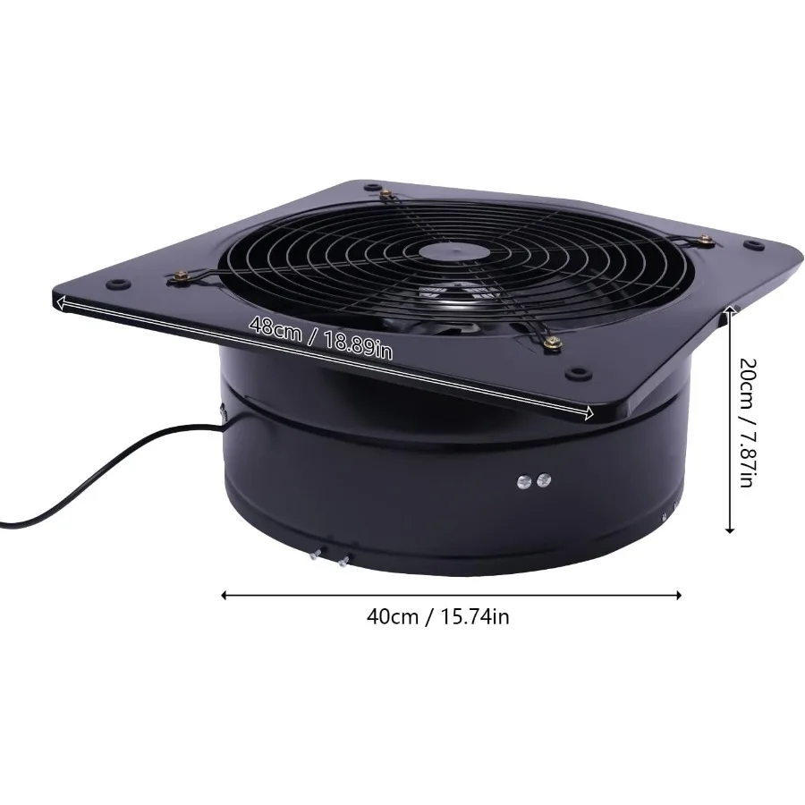 16 مروحة العادم التهوية النازع مروحة 750 واط مراوح التهوية الصناعية مستودع الطلاء كشك تنفيس المشجعين تدفق العادم المحمولة