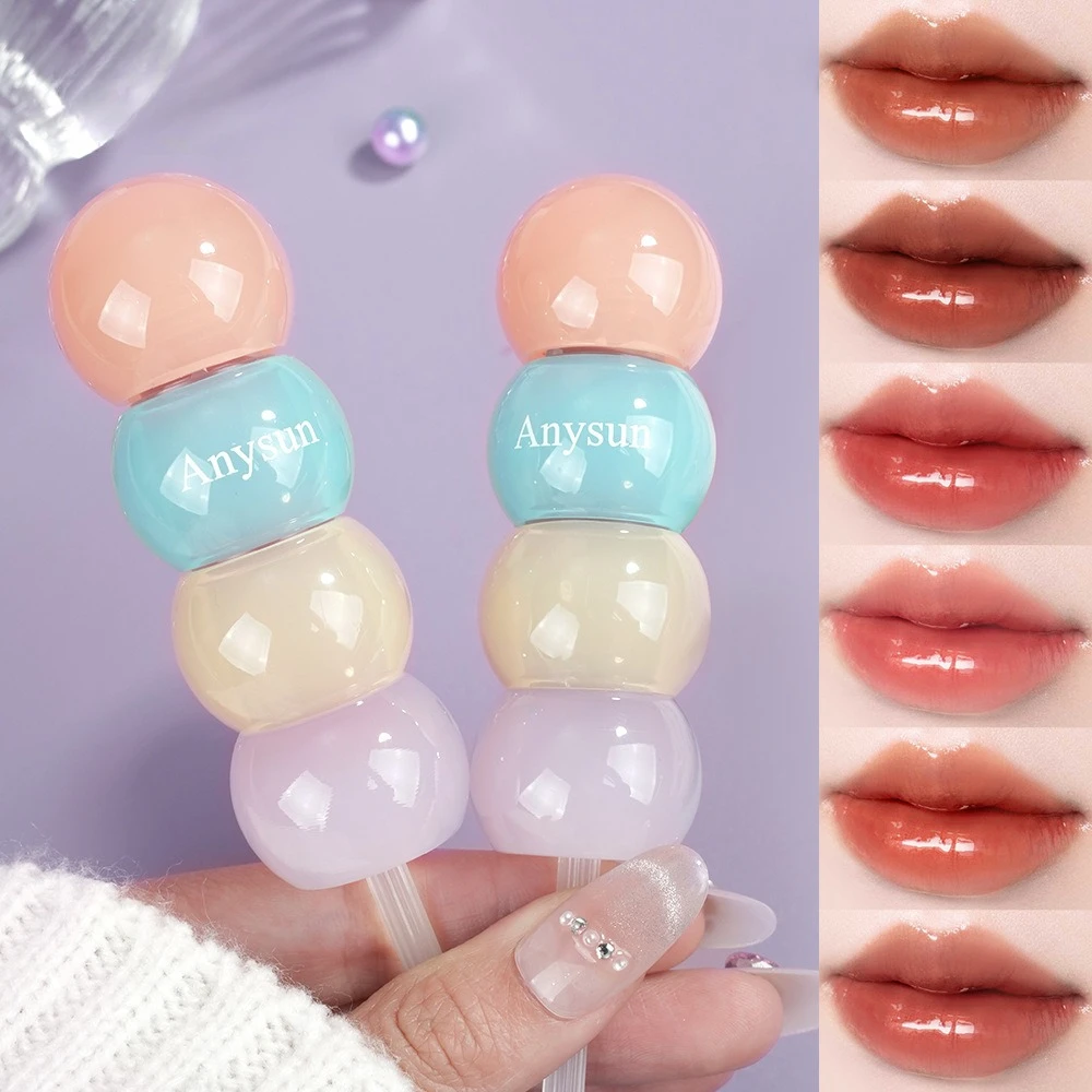 Ginger Candy-vormige lipgloss, met een vochtige en voedende textuur, langdurige en levendige kleur, een schattige lipgloss.