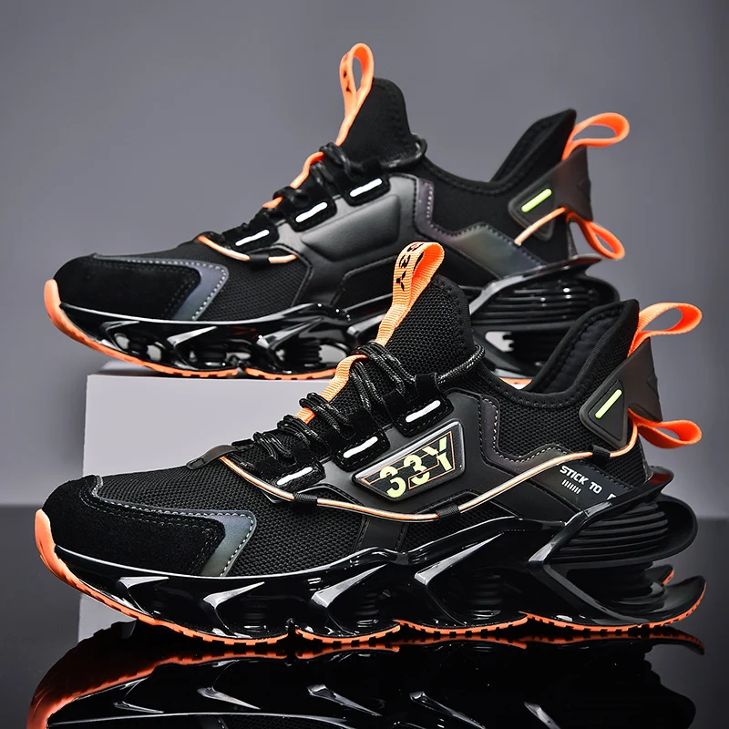 

New spring 2025 blade shoes men's sports height-enhancing thick sole shock-absorbing large-size