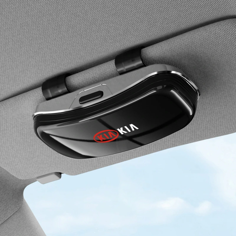 شعار السيارة الشمس قناع نظارات حافظة النظارات الشمسية تخزين هدية صندوق لكيا سبورتاج كرنفال Seltos سورينتو ريو بوريغو Ceed Forte K5