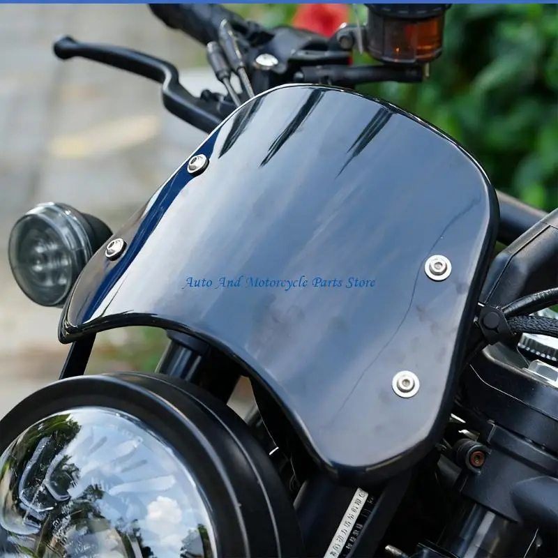 P9FD Nicht finstere Motorrad-Windschutzscheibe, Standardgröße 25 x 19 x 3 für verbesserte Sicht – Detail 4