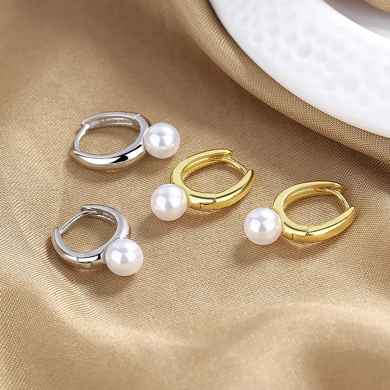 Japan Akoya AAAA  6-7MM 7-8mm 8-9MM 9-10mm AAAA Edison Near Round Flawless Pearl Earnail gilding