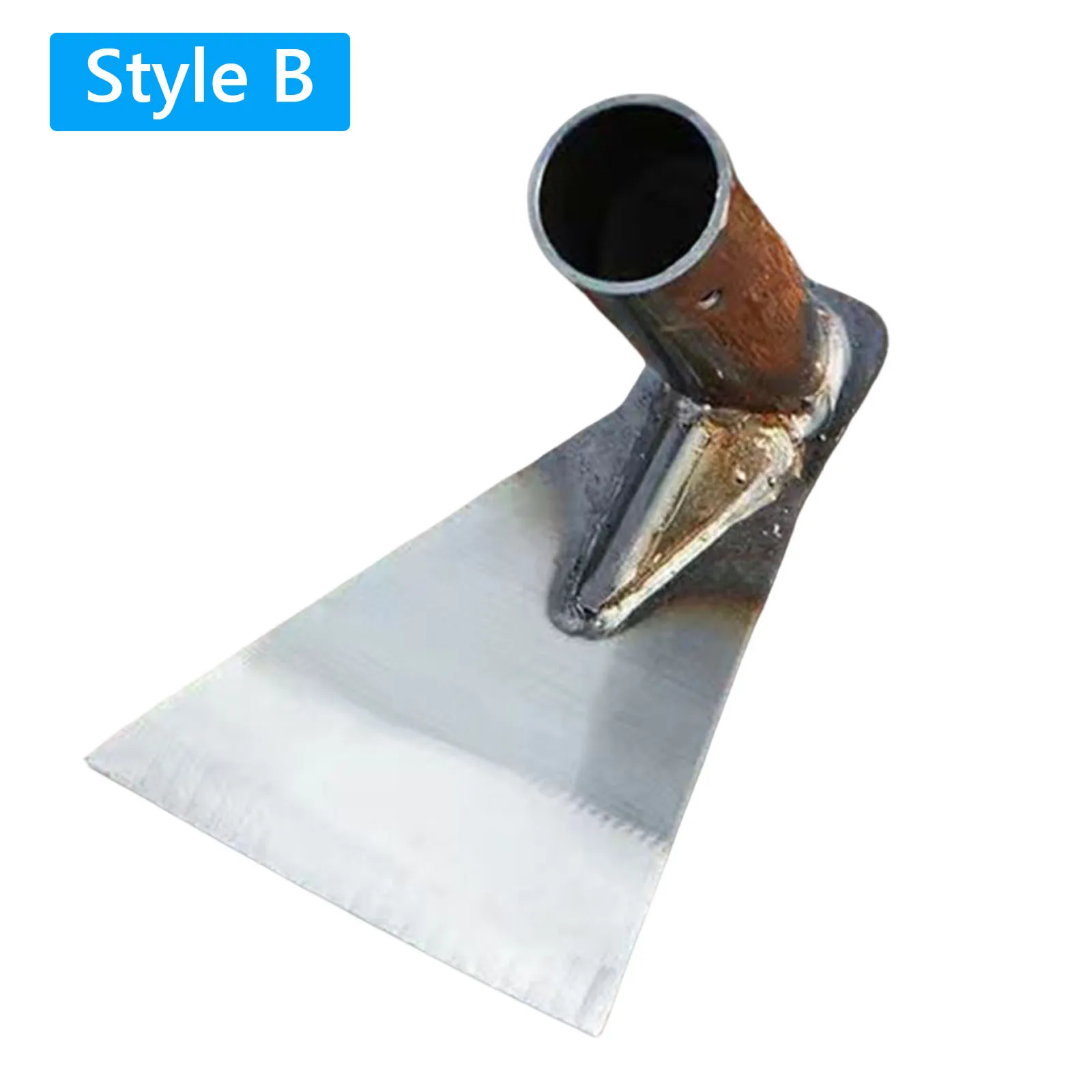 Triangular Agricultural Hoe Triangular Blade All-Steel Weeding & Cultivating Hoe Versatile 2-In-1 Use for Soil Tilling & Ridging