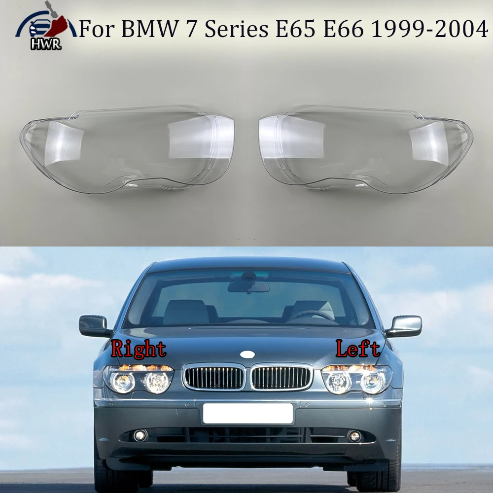 

Для BMW 7 серии E65 E66 1999-2004 корпус фары прозрачная маска крышка корпус фары плексиглас заменить оригинальные линзы