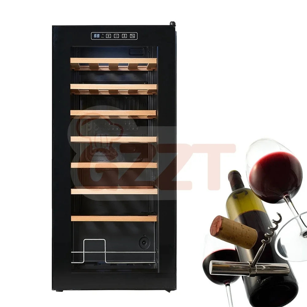 Vidrio Templado personalizado de fábrica, sistema de refrigeración y humedad, sin escarcha, Control de clima oculto, 5 a 18 grados, 32 botellas