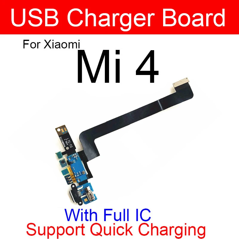 Для Xiaomi Mi 4 4c 4i 4S порт зарядки, разъем платы, гибкий ленточный кабель, USB-разъем для зарядного устройства, запасные части