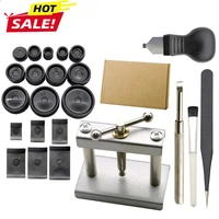 Juego de prensa de reloj profesional, 23 Uds., parte trasera de reloj para herramienta de cierre y troqueles de ajuste, herramienta de reparación de relojes, Kit de troquel para relojero