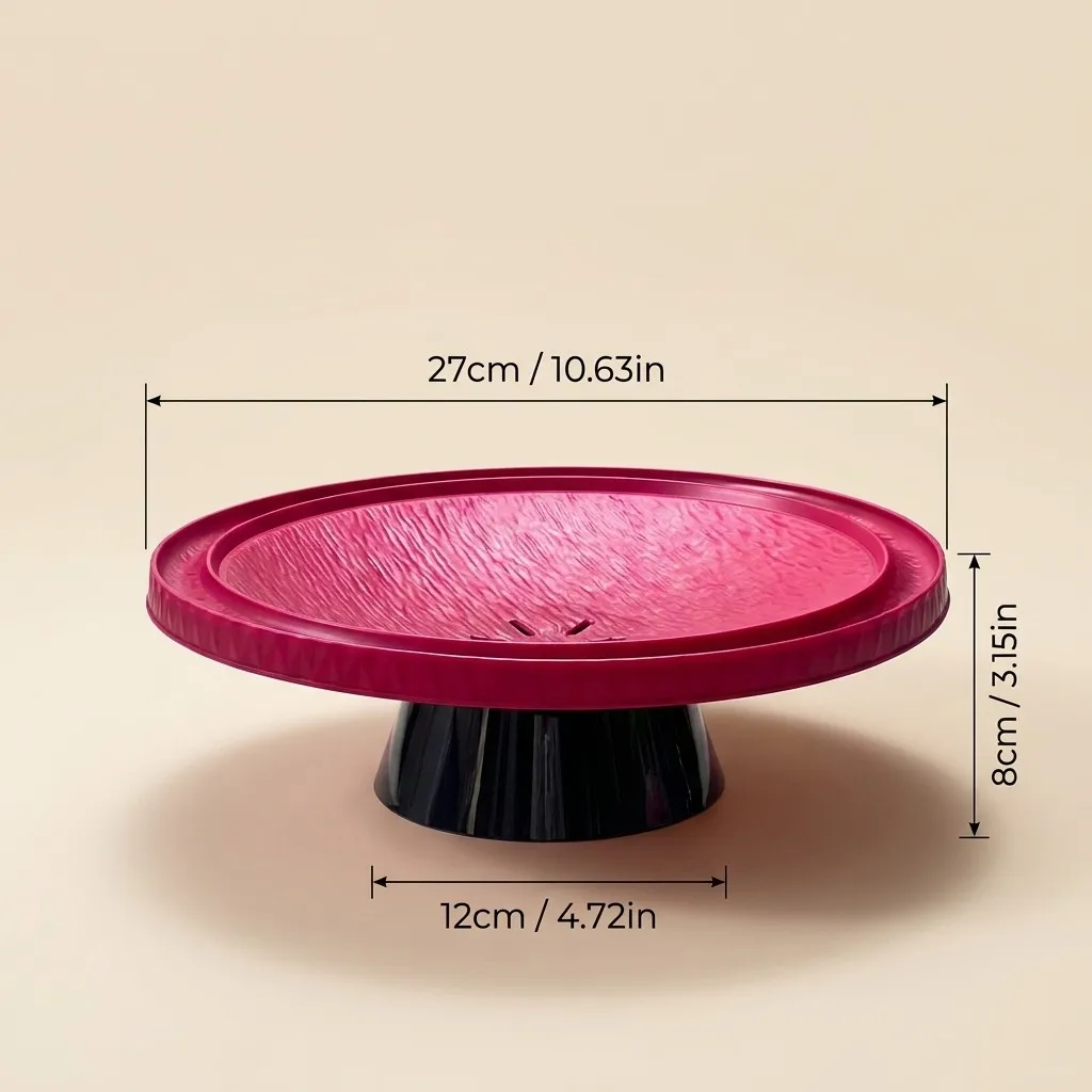 PET Plastic Taartstandaard Afneembare Serveerschalen Stapelbare Fruitkom Snackschaal Herbruikbaar Dessertdisplay Servies Feestartikel