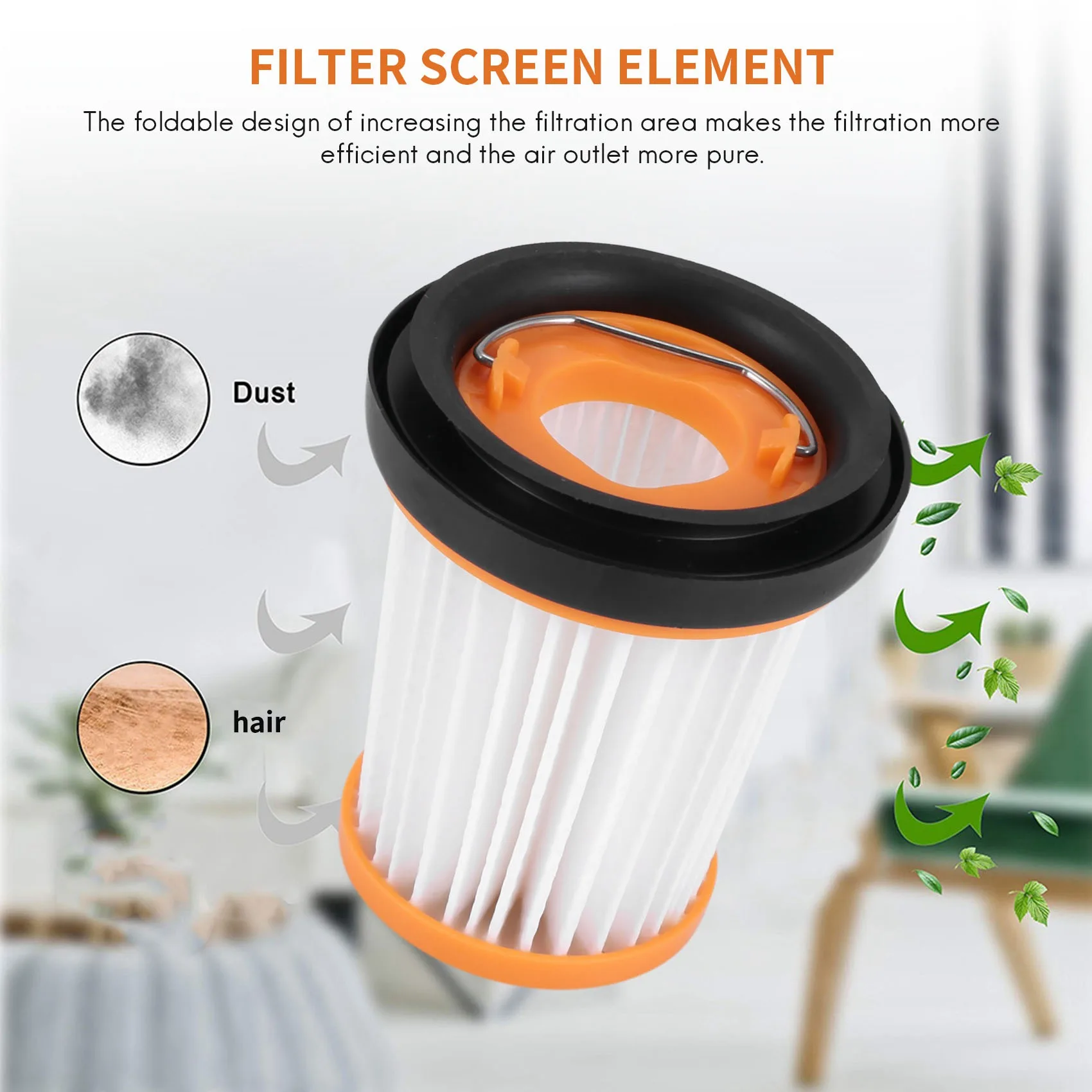 Filtro sottovuoto in tessuto di ricambio da 8 pezzi per Shark ION W1 S87 aspirapolvere portatile senza fili WV200, WV201, WV205, WV220.