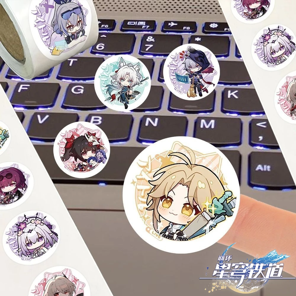 Honkai: Star Rail Game Merch Decorative Stickers Tingyun Guinaifen Yukong Natasha Sampo Hook Computer Journal Sticker