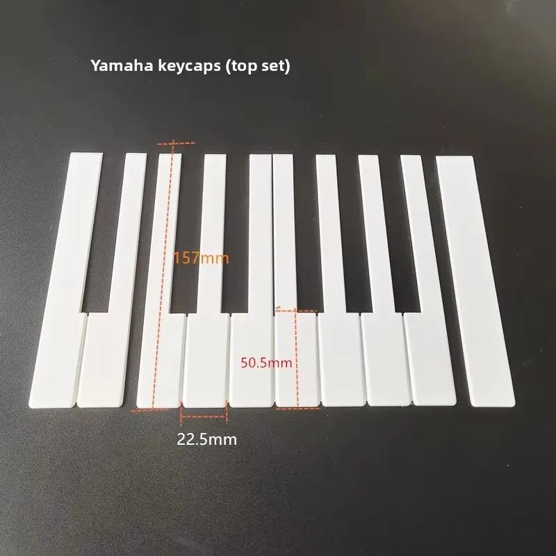 Piano Accessories Piano White Key Leather White Jianpi (White Dried Tangerine Peel) No Side Panels White Key Skin Overlay