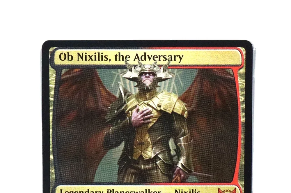 

(SNC) Ob Nixilis, the Adversary TCG Magical Proxy Cards Game Black Top Quality Proxy Gathering Board Playing Game Trading Cards