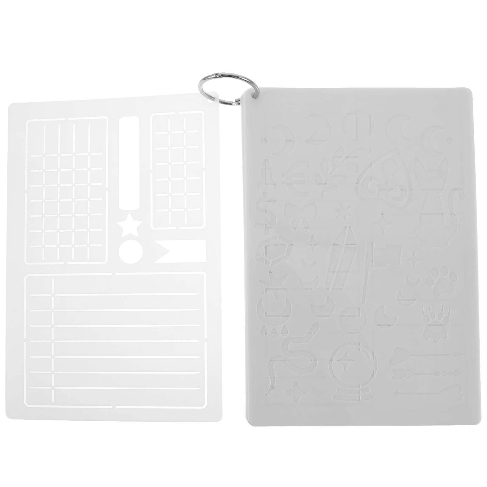 

24pcs Diy Hollow Stencils Reusable Plastic Templates For Drawing Scrapbook Journaling Crafts Wall Art Decoration Painting