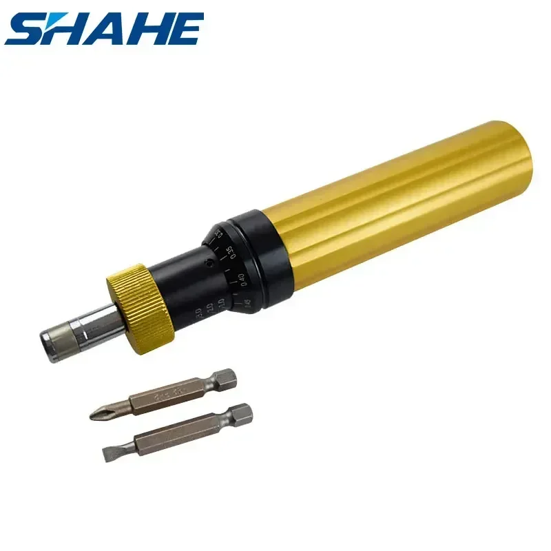 Shahe AYQ Alloy Steel Preset Type Adjustable Torque Screwdriver With Phillips And Straight Screwdriver Precision Screwdriver