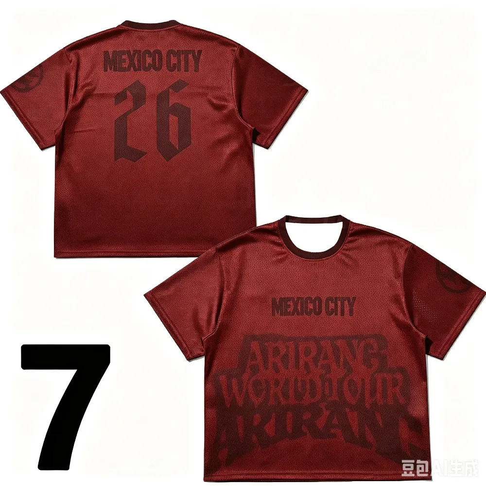 Summer Arirang Tour City Jersey T-shirt Sports Soccer Jersey Tops Men's Casual Tee Shirt Breathable Men Women Short Sleeves Top