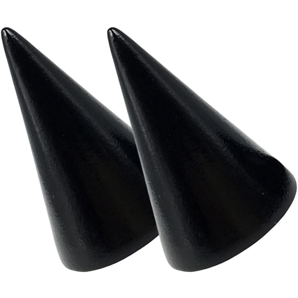 

Набор из 2 деревянных конусных подставок для колец, держатель для ювелирных изделий, органайзер для демонстрации колец в домашнем магазине или на прилавке