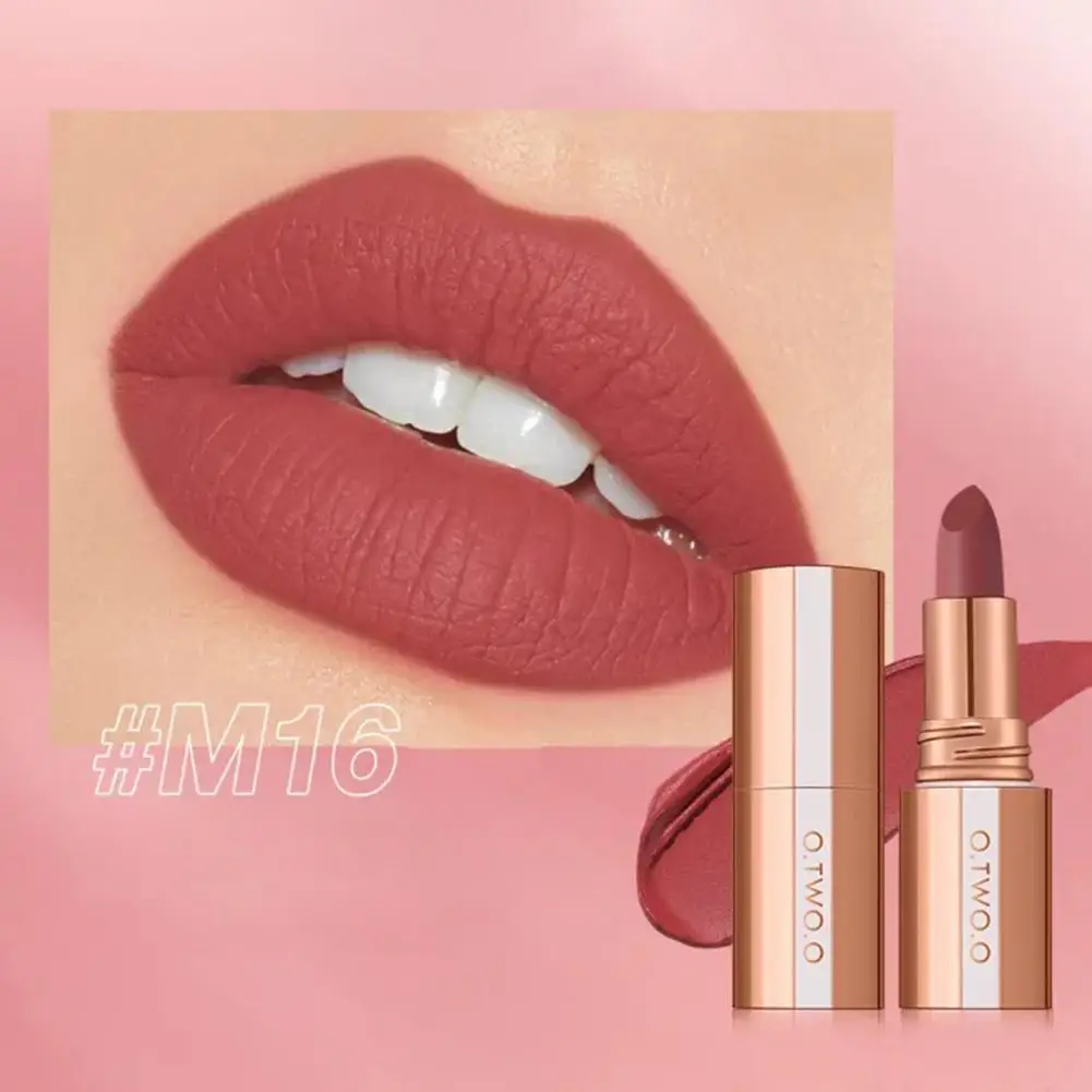 Lápiz labial brillo de labios maquillaje resistente al agua terciopelo antiadherente duradero 8 colores mate Sexy rojo tinte de labios taza de lápiz labial largo líquido K5Z4