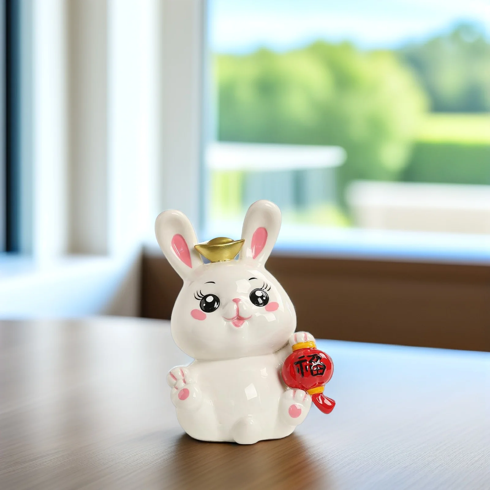 السيراميك الأرنب أصبع البنك رائعتين الاطفال المال جرة غرفة نوم سطح المكتب توفير وعاء الزخرفية عملة البنك الأرنب ديكور جرة المال