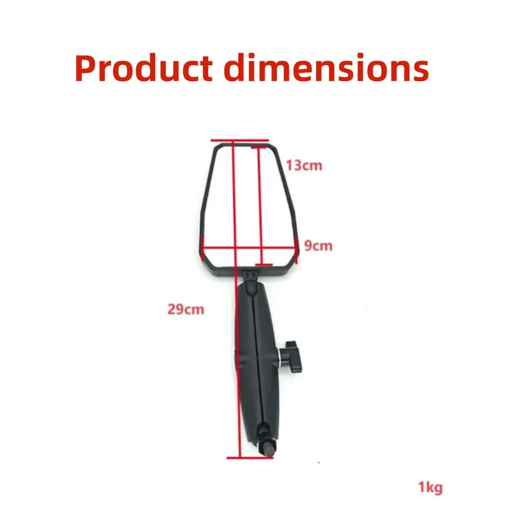 Universal Motorcycle Foldable Rear View Mirror 360 Degree Rotating ADV Off Road Wide View Handlebar Mirrors For Kawasaki Suzuki