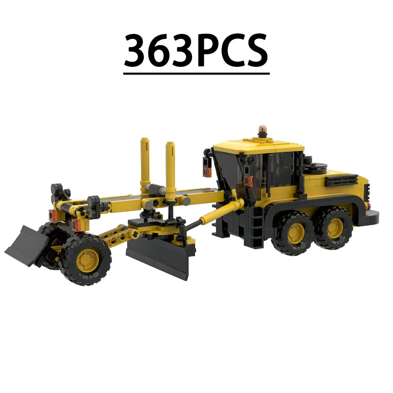 Building Block Road Paving Machine Splicing Model 363 Pieces Birthday Fun DIY Toy Holiday Christmas New Year Gift Decoration