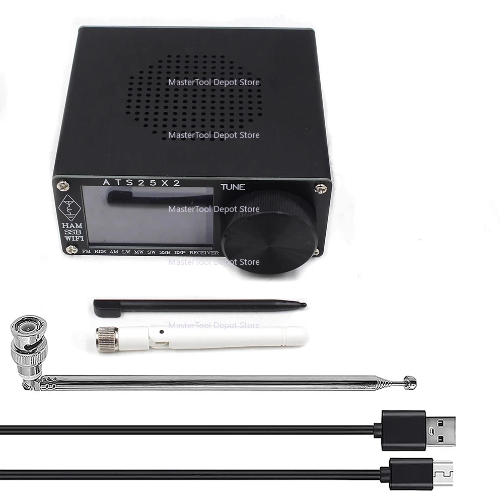 ATS25X2 All Band Radio FM LW MW SSB Stereo Radio Si4732 Chip Digital Radio APP Network WIFI Configuratio with Spectrum Scanning
