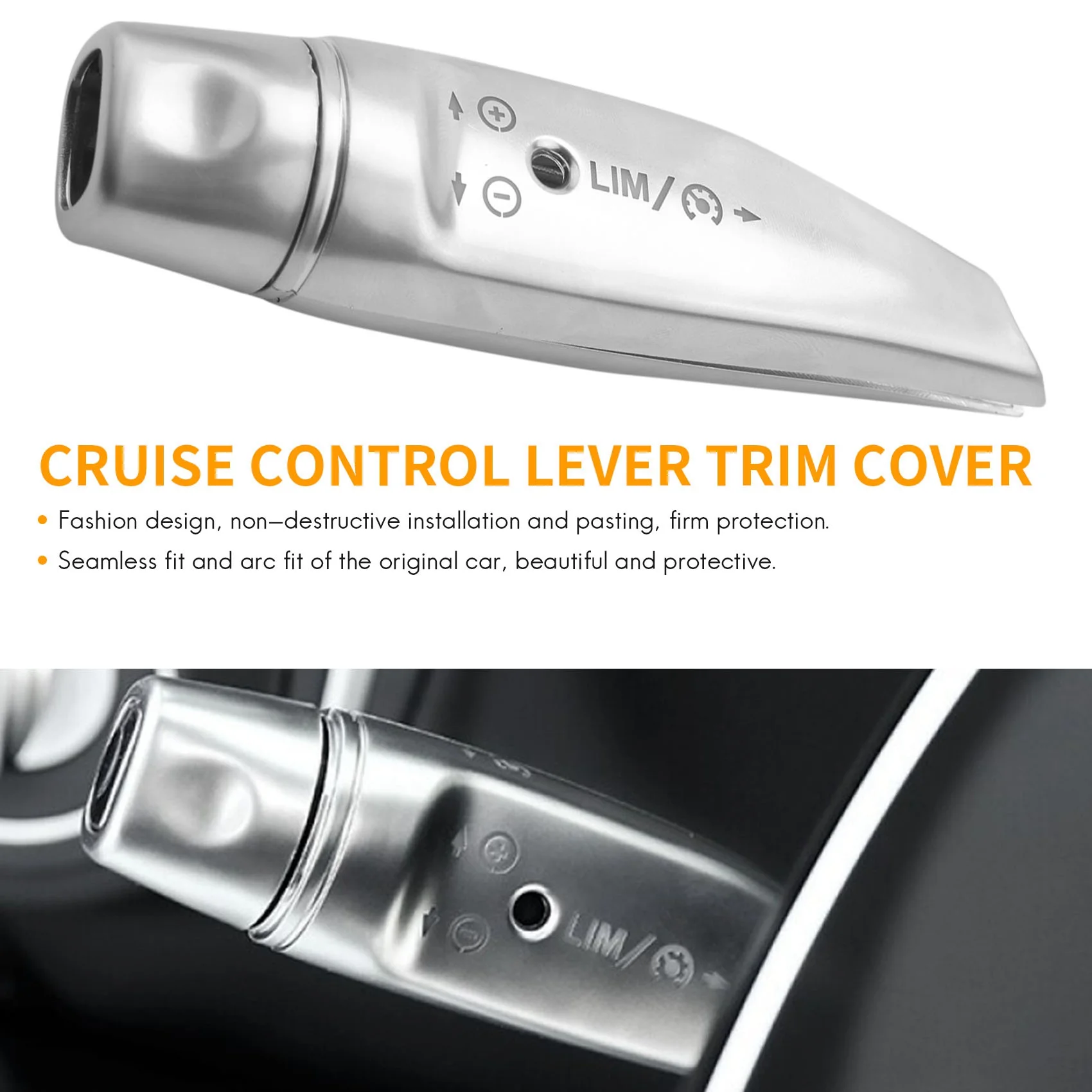 3PCS Car Wiper Steering Lever Shift Lever Cruise Rod Cover for Benz W204 W205 W212 W213 X156 X166—L49A