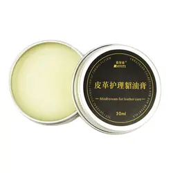 1Pcs Leather Craft Pure Mink Oil Cream For Leather Maintenance 30ml Shoes Care Cream Leathercraft Accessories