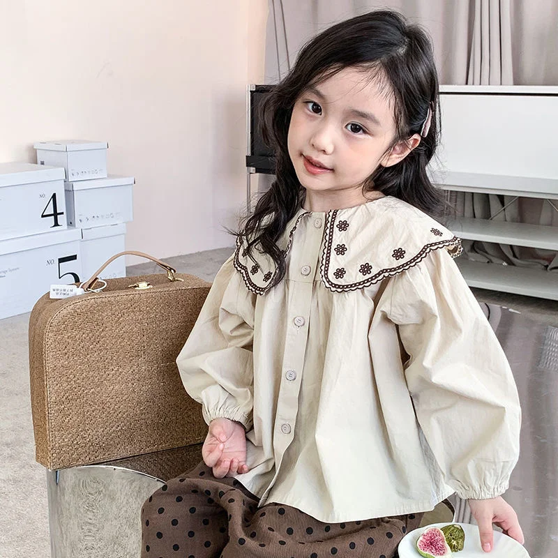 Girls Baby\'s Kids Blouse Coat Jacket Outwear 2024 Graceful Spring Autumn Shirts Cotton Gift Party Beach School Children\'s Clothi