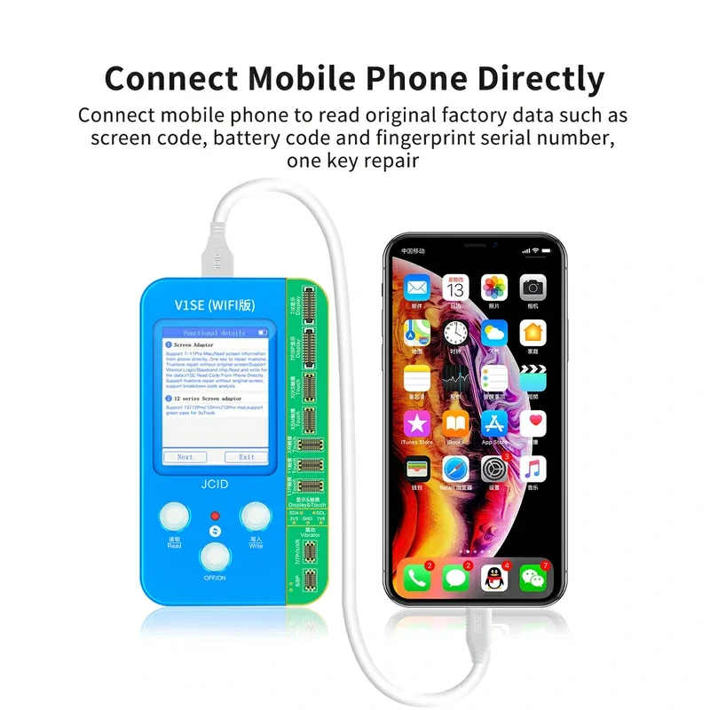 JC V1SE 13 IN 1 Programmer For iPhone 11 12 13Pro 14 15 Pro Max