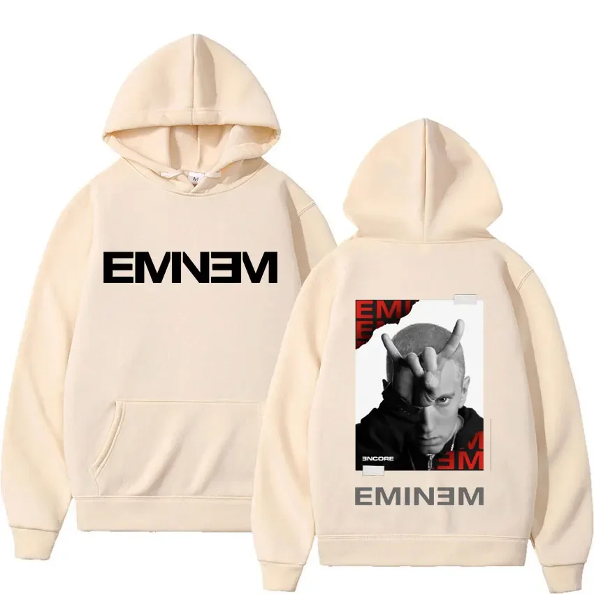 Sudaderas con capucha del rapero Eminem, Sudadera con capucha gráfica de la gira mundial para hombres y mujeres, Sudadera con capucha Punk de Hip Hop, sudadera Vintage, ropa de calle