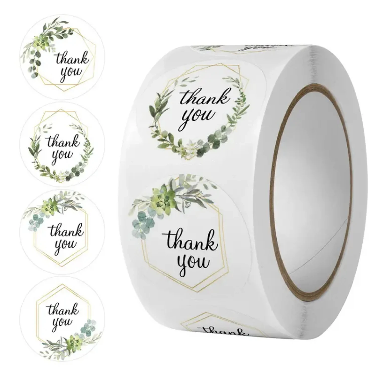 

500pcs, Round Floral Thank You Stickers, Birthday Party Wedding Decorations, Sticker Thank You Labels Tatu stickers manth Hena