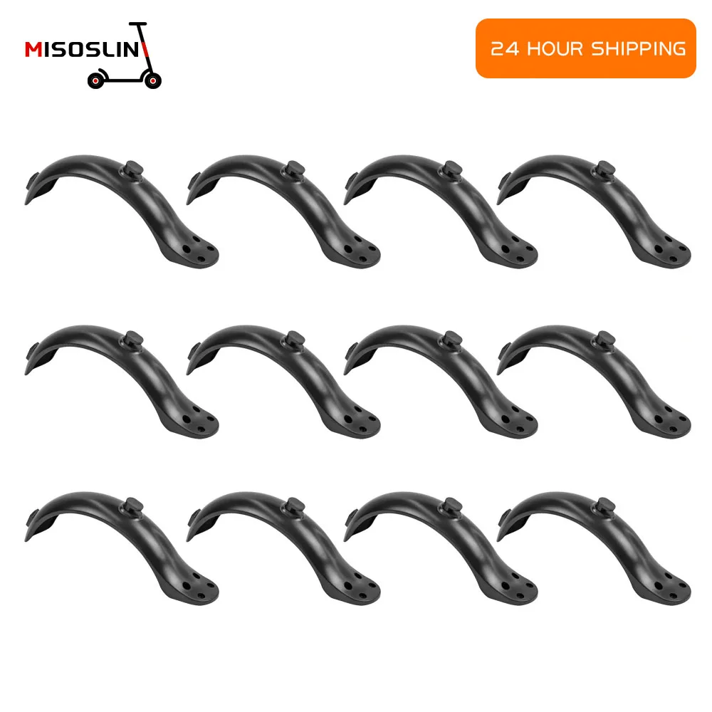 12PC Brand New Four-hole Rear Fender With Screws For Electric Scooter Accessories Tyre Splash Proof Mudguard Replacement Parts