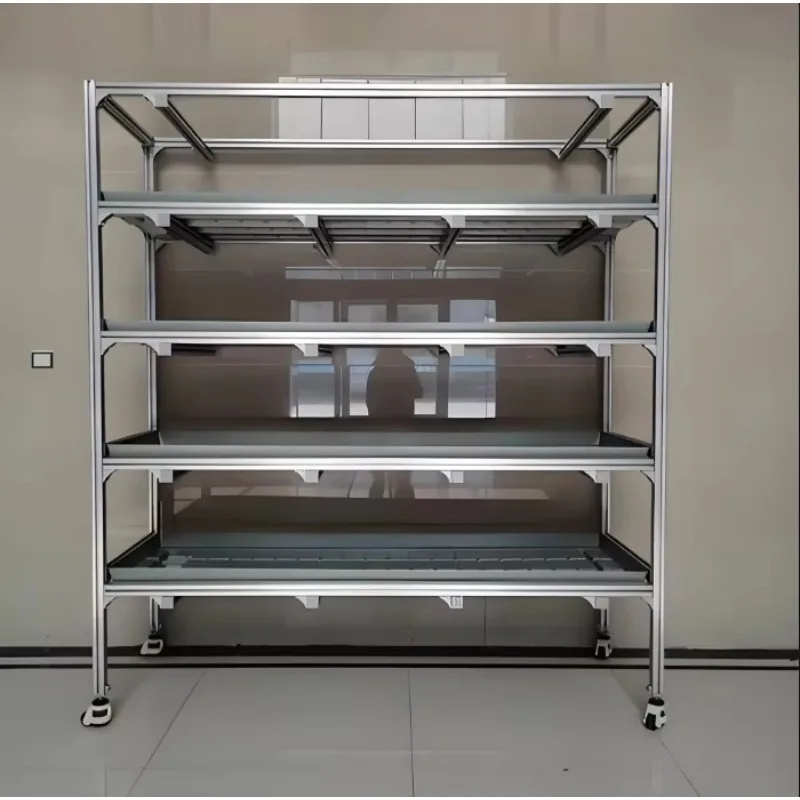 طاولة زراعة بذور كبيرة الحجم متحركة عالية الجودة مقاس 4 × 8 من Ebb وطاولة زراعة الدفيئة المائية